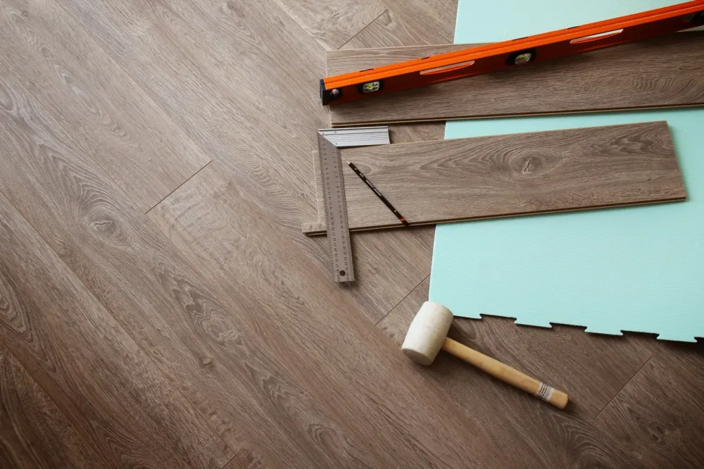 Pose de parquet à Crocy 